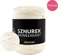 Premium Baumwollseil by Kokonki – 5 mm, 100 m Rolle, Cremeweiß – Perfekt für Makramee & kreative DIY-Projekte!