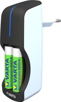 VARTA Ladegerät "Mini Charger" mit 2 x AA Akkus 2.100 mAh schwarz