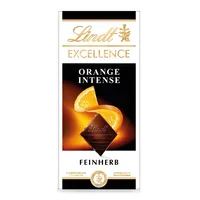 Lindt Excellence Orange z delikatnymi kawałkami pomarańczy i migdałami 100g