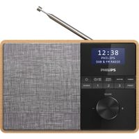 Philips TAR5505/10 Radio Tragbar Digital Schwarz, Grau, Holz