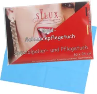Goldputztuch für Schmuck 24 x 30 cm groß Goldtuch für Schmuck mit Goldputzmittel