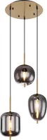 Globo Lighting Hängeleuchte Metall Nickel matt, 3x E14