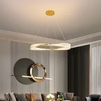 LED Pendelleuchte 3016-800 große Kristall klar mit Fernbedienung Lichtfarbe warmweiß,neutralweiß bis kaltweiß stufenlos einstellbar dimmbar vergoldete Metallrahmen Höhe verstellbar 120cm