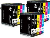 15er Pack 18XL Druckerpatronen kompatibel für Epson T1811-T1814 / T1801-1804 für Epson Expression Home XP-30 XP-102 XP-202 XP-205 XP-212 XP-215 XP-225 XP-302 XP-305 XP-312 XP-315 XP-322 XP-325 XP-402 XP-405 XP-412 XP-415 XP-422 XP-425 XP-405WH (6 Schwarz, 3 Gelb, 3 Magenta, 3 Cyan)