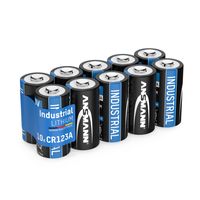ANSMANN CR123A 3V Lithium Batterie - 10er Pack CR123A Batterien mit 3 Volt und 1700 mAh