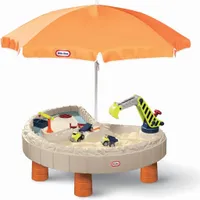 Little Tikes Sand- und Spieltisch Baustelle, inkl. Schirm