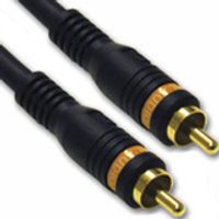 C2G 1m Velocity Digital Audio Coax Cable, 1 m, RCA, RCA, Schwarz