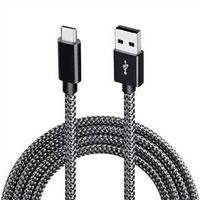 INF USB-A 2.0-zu-USB-C-Kabel mit 3A-Schnellladung Schwarz 1 m