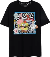 SpongeBob SquarePants - T-Shirt für Herren  kurzärmlig NS7413 (XXL) (Schwarz)