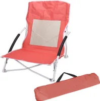 Strandstuhl faltbar bis 110kg Faltstuhl Sonnenstuhl Campingstuhl Klappstuhl Liegestuhl Apricot 1 x