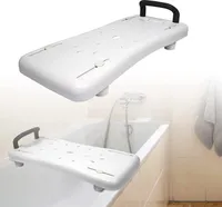 ACXIN Badewannenbrett Badewannensitz Senioren Erwachsene Einstellbar Wannenbrett zum Sitzen Brett für Badewanne Sitzbrett (Schwarz Griff)