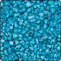 Granulat dekoracyjny turkusowy drobnoziarnisty gruboziarnisty 2 do 4mm 1000g