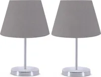 Opviq, AYD- AYD SGN, Grau, Nachttischlampen, 100% PVC
