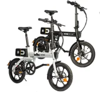 HOME DELUXE - klappbares E-Bike OPTIMUS - Weiß, 102 x 56 x 139 cm - max. 25 km/h, Reichweite 70 - 80 km, inkl. abnehmbare Batterie I Citybike Elektrofahrrad Klapprad Faltrad