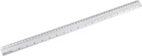 D.RECT 50 cm Lineal aus Aluminium | für Schule Büro Zuhause |silber