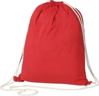 Gymbag / Sportbeutel / Turnbeutel aus Baumwolle / Farbe: rot