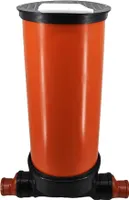 KG Kontrollschacht DN 400/2 x Anschlüße 110 Höhe 1m Revisionsschacht Abwasserschacht Schacht Rohr, Deckel, Komplett SET mit Gleitpaste 250g