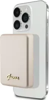 Guess Magsafe Metal Script Logo Induktions-Powerbank 15 W 5000 Mah - Gold