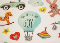 Nálepky - Babyshower pre chlapcov - Glitter