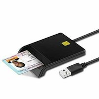 USB 2.0 Chipkartenleser ID SIM Kartenleser Personalausweis Lesegeraet Reader Tragbarer Chipkartenleser Smart Card Reader