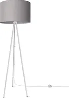 Stehleuchte Wohnzimmer Schlafzimmer Dreibein Stofflampenschirm Stehlampe E27 Uni
