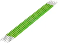 Lana Grossa Knit Pro ZING Strumpfstricknadeln Nadelspiel Aluminium Rainbow, Länge:20 cm, Durchmesser:5.0 mm