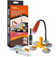Speed Windschutzscheiben-Reparaturset, Schnellreparaturset, Windschutzscheibe mit UV-Lampe, geeignet für Glasrisse, Autoscheiben-Reparaturset