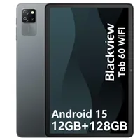 Blackview Tab60 WiFi, Android 15, 10 cali, tablet PC AI, 12GB(4+8) RAM + 128GB ROM (2TB TF), Octa Core WiFi 6, 1280 x 800 HD, Widevine L1, 5100mAh