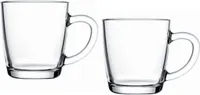 Pasabahce Basic Glas-Mug mit Henkel - 340 ml (2 Stück)