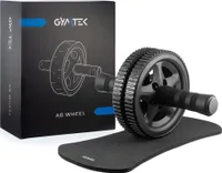 Gymtek® Ab Roller, ab trainer, ab wheel s kolenní podložkou - protiskluzové úchyty - ab roller pro cvičení, domácí posilovnu, fitness, pilates - fitness vybavení na doma