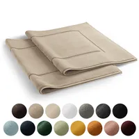 Blumtal 2er Set Premium Frottier Badematte - Badeteppich ® , waschbarer Badvorleger 50x80cm, saugstark & weich
