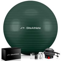 EliteAthlete® Gymnastikball Sitzball Büro ergonomisch mit Anti Burst System - Fitness Yoga Pilates Schwangerschaft - Schwangerschaftsball Fitnessball Yogaball - Yoga Ball inkl. Luftpumpe