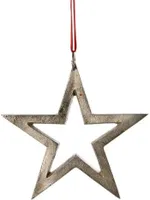 Sternhänger silber, Weihnachtsdeko