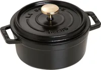 STAUB  CASSERUOLA TONDA GHISA 12 Nero