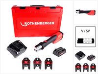 Rothenberger ROMAX 4000 Set TH16-20-26 mm Akku Pressmaschine + 1x Akku 4,0Ah + Ladegerät + Pressbacken + Koffer ( 1000001925 )