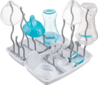 BABYONO | Flaschen- und Schnuller-Trockner Tulip - Weiß - Funktional und platzsparend - BPA-frei