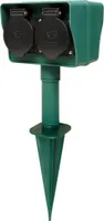Steckdosenblock ''GreenLine SDB4'' mit Erdspieß
