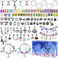 Schmuckbastelsets 107 Stück zum Selber Machen 5 Halsketten 5 Armbänder