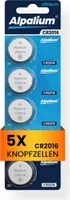 CR2016 Knopfzelle Batterie 5 Stück Alpalium Lithium Batterie 3V Knopfbatterie