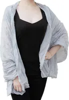 Oblique Unique Tuch Schal Chiffon Stola Fashion Outfit Damen Tücher - grau