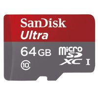 SanDisk Ultra microSDXC A1 120MB/s Class 10 Speicherkarte + Adapter 64GB