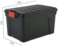 helit the q-line Aufbewahrungsbox mit Deckel, glasklar 1 Box, 60