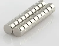 5 x Oblique Unique Neodym Magnet Extrem N42 ø 8 x 5 mm