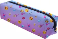 Mäppchen Federtasche Schlamperbox Federmäppchen Schüleretui Stiftemappe Emoji Pink [008]