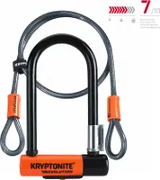 Kryptonite Evolution Mini-7 W/120cm Flex 83x178mm Orange/Black Schloss-Stahlkabel