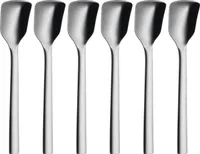 WMF Nuova Eislöffel Set 6-teilig Eisschaufel Cromargan Edelstahl poliert spülmaschinengeeignet, L 14 cm