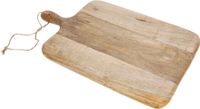 Holzbrett Schneidebrett Mango Holz Brett mit Griff Tablett Mangoholz L 42 cm