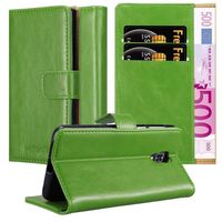Cadorabo Hülle für LG X SCREEN Schutzhülle in Grün Handyhülle Book Tasche Case Etui Luxury