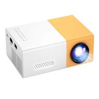 Mini-Projektor, tragbarer Filmprojektor 1080P-Unterstützung, Kindergeschenk, Heimkino, kompatibel mit Smartphone / Laptop / PS4 / Firestick.