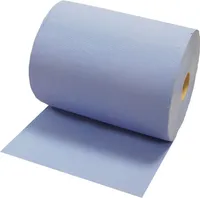 2x Putzrolle Komfort (3-lagig), 500 Blätter/Rl. in blau, Papier-Rolle, Putztuch, Putzpapier
